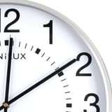Grande horloge murale radio-pilotée, Ø 38 cm MAXI WAVE gris métal UNILUX - Grande horloge murale radio-pilotée UNILUX MAXI WAVE gris métal, détail du cadran