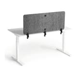 Écran de bureau acoustique pliable, 120 ou 160 cm EFFECT 120 DURABLE - Écran de bureau acoustique DURABLE EFFECT 120, fixé par pinces au bord du bureau