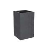 Colonne à plantes, décor béton BASALT'UP carré haut 50 cm anthracite POÉTIC - Colonne à plantes Poétic BASALT'UP carré haut 50 cm anthracite, vue d'ensemble