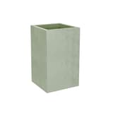 Colonne à plantes, décor béton BASALT'UP carré haut 50 cm vert amande POÉTIC - Colonne à plantes Poétic BASALT'UP carré haut 50 cm vert amande, vue d'ensemble