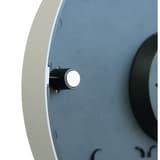 Horloge murale aimantée, Ø 30 cm MAGNET gris métal UNILUX - Horloge murale aimantée UNILUX MAGNET gris métal, dos aimanté