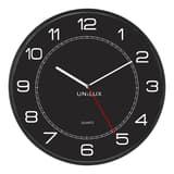 Très grande horloge murale, Ø 57,5 cm MEGA noir UNILUX - Très grande horloge murale UNILUX MEGA noir, vue d'ensemble