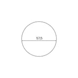 Très grande horloge murale, Ø 57,5 cm MEGA noir UNILUX - Très grande horloge murale UNILUX MEGA noir, diamètre de 57,5 cm