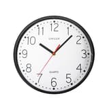 Horloge murale à quartz, Ø 25 cm NESSY noir UNILUX - Horloge murale à quartz UNILUX NESSY noir, vue d'ensemble