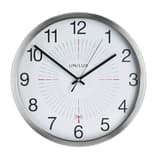 Horloge radio-pilotée extérieure IP41, Ø 35,5 cm OUTDOOR gris métal UNILUX - Horloge radio-pilotée extérieure IP41 UNILUX OUTDOOR gris métal, vue d'ensemble