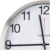 Horloge radio-pilotée extérieure IP41, Ø 35,5 cm OUTDOOR gris métal UNILUX - Horloge radio-pilotée extérieure IP41 UNILUX OUTDOOR gris métal, détail du cadran