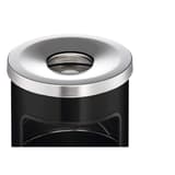 Cendrier-poubelle à couvercle étouffoir, 17 litres SAFE noir DURABLE - Cendrier-poubelle à couvercle étouffoir DURABLE SAFE noir, couvercle étouffoir