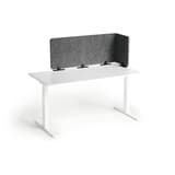 Écran de bureau acoustique, 160 x 50 cm EFFECT 160 DURABLE - Écran de bureau acoustique DURABLE EFFECT 160, plié en L sur le bureau