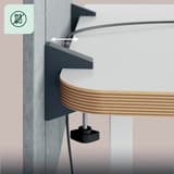 Écran de bureau acoustique réglable en hauteur, 60 x 70 cm séparateur réglable 60 cm LEITZ - Écran de bureau acoustique réglable en hauteur LEITZ séparateur réglable 60 cm, pince serrée sous le plateau