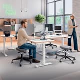 Écran de bureau acoustique réglable en hauteur, 60 x 70 cm séparateur réglable 60 cm LEITZ - Écran de bureau acoustique réglable en hauteur LEITZ séparateur réglable 60 cm, en situation dans un open space