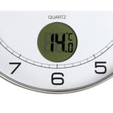 Horloge murale avec thermomètre, Ø 30 cm TEMPUS gris métal UNILUX - Horloge murale avec thermomètre UNILUX TEMPUS gris métal, détail du thermomètre