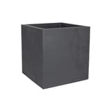 Bac à plantes carré double paroi, décor béton BASALT carré 40 cm anthracite POÉTIC - Bac à plantes carré double paroi Poétic BASALT carré 40 cm anthracite, vue d'ensemble