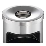 Cendrier-poubelle à couvercle étouffoir, 17 litres SAFE argent métallisé DURABLE - Cendrier-poubelle à couvercle étouffoir DURABLE SAFE argent métallisé, couvercle étouffoir