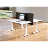Écran de bureau acoustique, 160 x 65 cm Oxford de bureau anthracite KERKMANN - Écran de bureau acoustique kerkmann Oxford de bureau anthracite, en situation sur un bureau