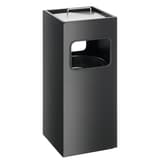 Cendrier-poubelle avec sable, 17 litres carré noir DURABLE - Cendrier-poubelle avec sable DURABLE carré noir, vue d'ensemble