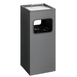 Cendrier-poubelle avec sable, 17 litres carré anthracite DURABLE - Cendrier-poubelle avec sable DURABLE carré anthracite, vue d'ensemble