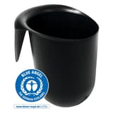 Mini-poubelle, à accrocher dans une corbeille DURABIN MINI DURABLE - Mini-poubelle DURABLE DURABIN MINI noire, avec le label Ange bleu