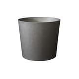 Pot de fleurs conique, aspect calcaire ELEMENT conique Ø 40 cm anthracite POÉTIC - Pot de fleurs conique Poétic ELEMENT conique Ø 40 cm anthracite, vue d'ensemble