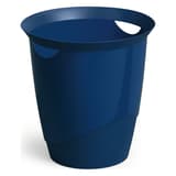 Corbeille à papier, 2 poignées de transport TREND 16 litres DURABLE - Corbeille à papier DURABLE TREND 16 litres bleue, vue d'ensemble