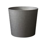 Pot de fleurs conique, aspect calcaire ELEMENT conique Ø 60 cm anthracite POÉTIC - Pot de fleurs conique Poétic ELEMENT conique Ø 60 cm anthracite, vue d'ensemble