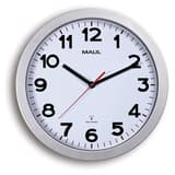 Horloge murale radio-pilotée, Ø 30 cm step 30 radio argent MAUL - Horloge murale radio-pilotée MAUL step 30 radio argent, vue d'ensemble