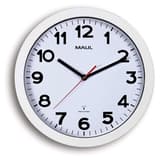 Horloge murale radio-pilotée, Ø 30 cm step 30 radio blanc MAUL - Horloge murale radio-pilotée MAUL step 30 radio blanc, vue d'ensemble