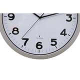Grande horloge murale radio-pilotée, Ø 40 cm step 40 argent MAUL - Grande horloge murale radio-pilotée MAUL step 40 argent, détail du cadran