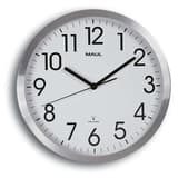 Horloge murale radio-pilotée en aluminium, Ø 30,5 cm move 30 aluminium MAUL - Horloge murale radio-pilotée en aluminium MAUL move 30 aluminium, vue d'ensemble