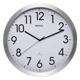 Grande horloge radio-pilotée en aluminium, Ø 40 cm move 40 aluminium MAUL - Grande horloge radio-pilotée en aluminium MAUL move 40 aluminium, vue d'ensemble