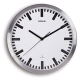 Horloge radio-pilotée à index bâtons, Ø 30,5 cm pilot aluminium MAUL - Horloge radio-pilotée à index bâtons MAUL pilot aluminium, vue d'ensemble