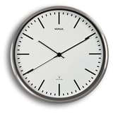 Horloge radio-pilotée en aluminium, Ø 30,5 cm fly cadran blanc MAUL - Horloge radio-pilotée en aluminium MAUL fly cadran blanc, vue d'ensemble
