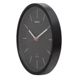 Horloge murale radio-pilotée, Ø 31 cm jump noir MAUL - Horloge murale radio-pilotée MAUL jump noir, vue de biais
