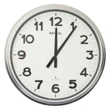 Très grande horloge radio-pilotée, Ø 61 cm ride argent MAUL - Très grande horloge radio-pilotée MAUL ride argent, vue d'ensemble