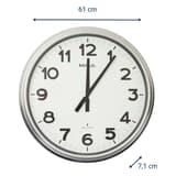 Très grande horloge radio-pilotée, Ø 61 cm ride argent MAUL - Très grande horloge radio-pilotée MAUL ride argent, dimensions