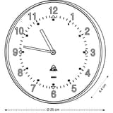 Horloge murale à quartz, Ø 25 cm HORCLAS noir ALBA - Horloge murale à quartz ALBA HORCLAS noir, dimensions