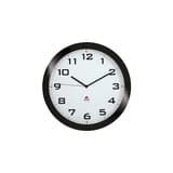 Grande horloge murale silencieuse, Ø 38 cm HORISSIMO noir ALBA - Grande horloge murale silencieuse ALBA HORISSIMO noir, vue d'ensemble