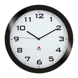 Grande horloge murale silencieuse, Ø 38 cm HORISSIMO noir ALBA - Grande horloge murale silencieuse ALBA HORISSIMO noir, vue d'ensemble