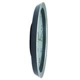 Grande horloge murale silencieuse, Ø 38 cm HORISSIMO argent ALBA - Grande horloge murale silencieuse ALBA HORISSIMO argent, profil