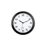 Horloge murale silencieuse, Ø 30 cm HORNEW noir ALBA - Horloge murale silencieuse ALBA HORNEW noir, vue d'ensemble