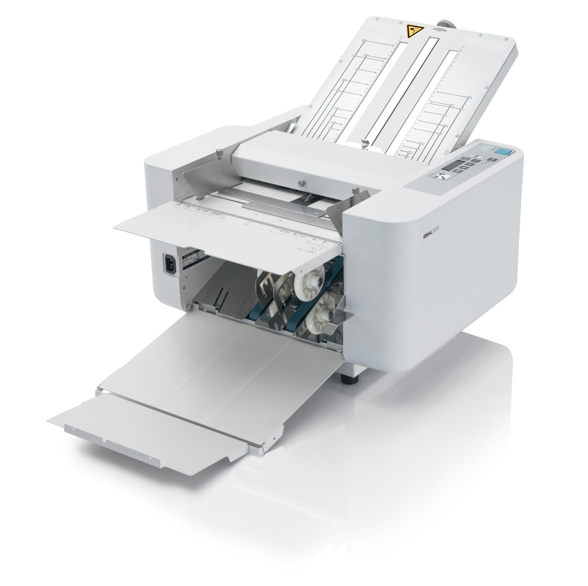 Plieuse de documents 8335 IDEAL — Plieuse de documents IDEAL 8335, formats A4 et A3, 240 feuilles par minute, 6 types de plis