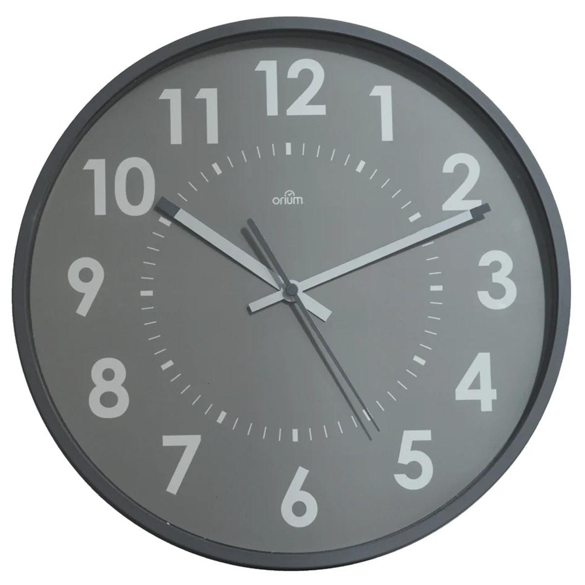 Horloge murale silencieuse CEP Orium silencieuse gris, vue d'ensemble
