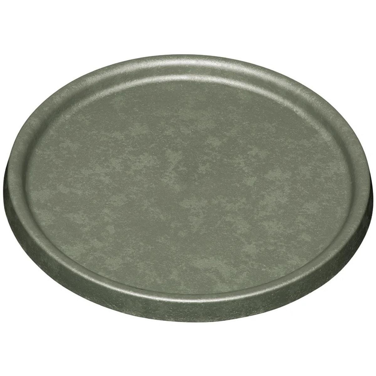 Soucoupe ronde pour pot conique Poétic ELEMENT soucoupe Ø 23 cm kaki, vue d'ensemble