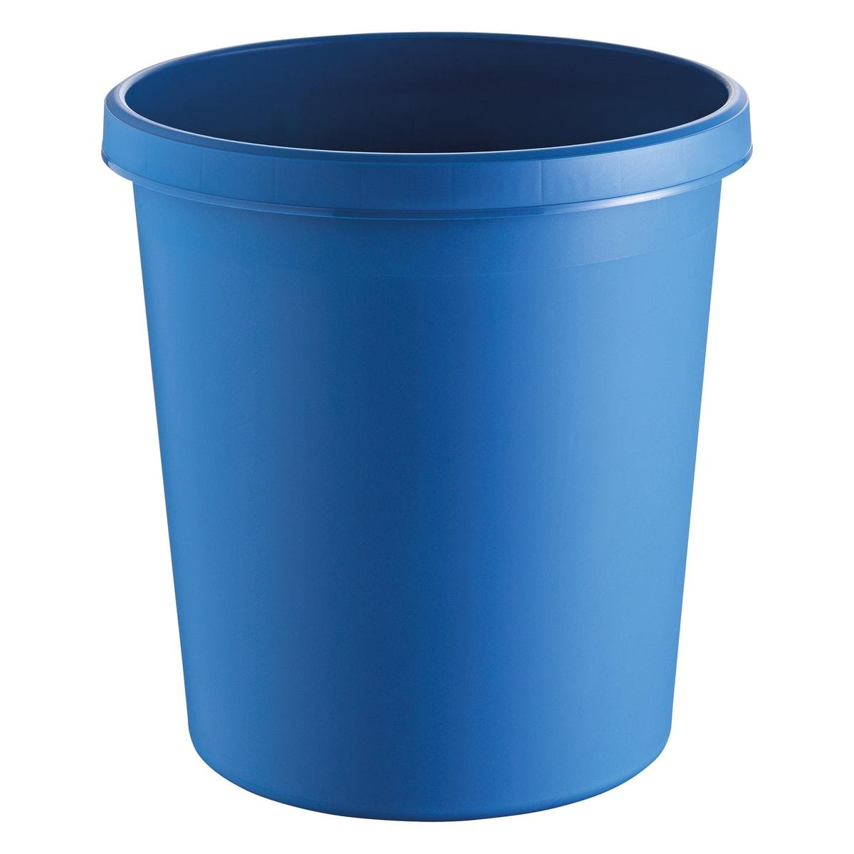 Corbeille à papier helit the german 30 litres bleue, vue d'ensemble