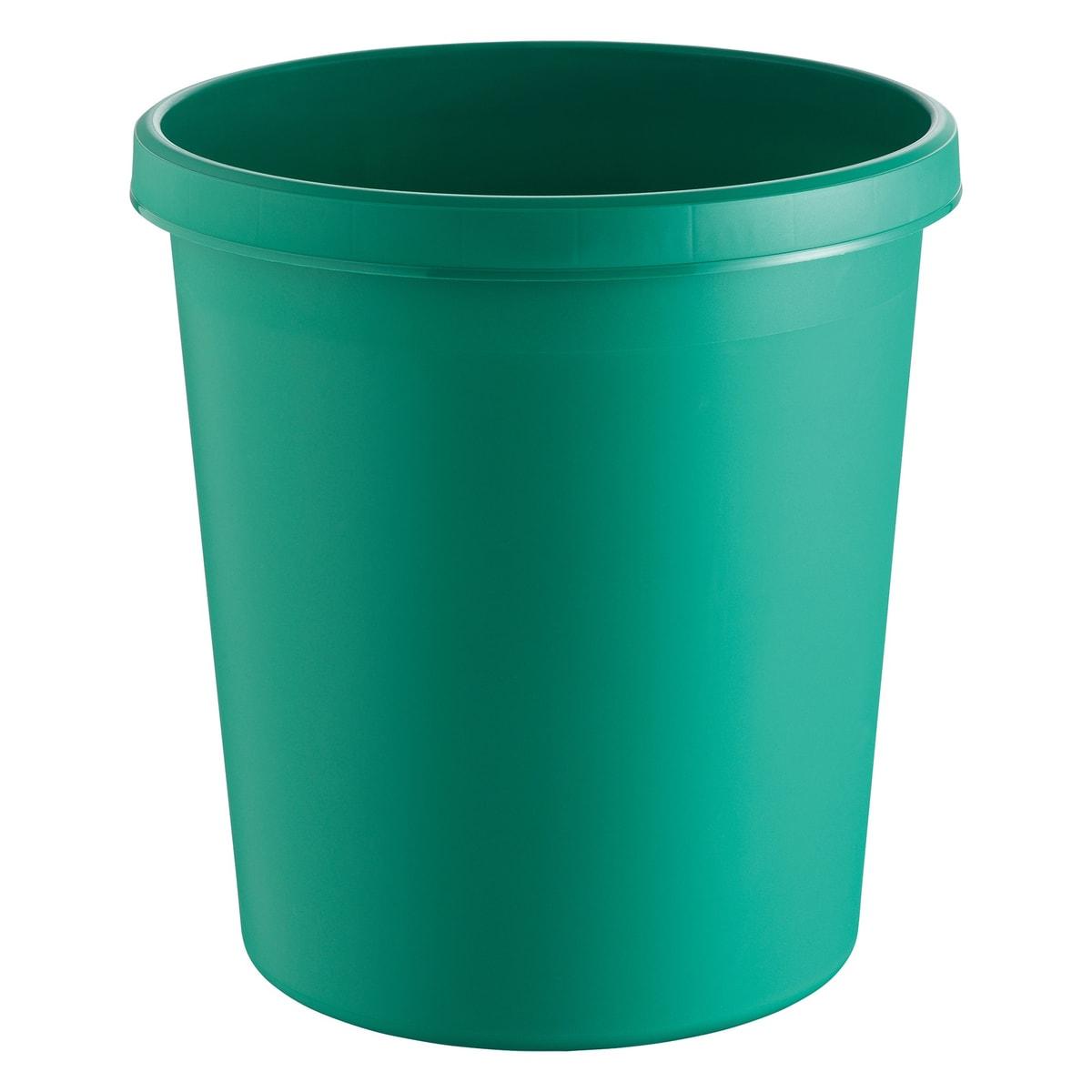 Corbeille à papier helit the german 30 litres verte, vue d'ensemble