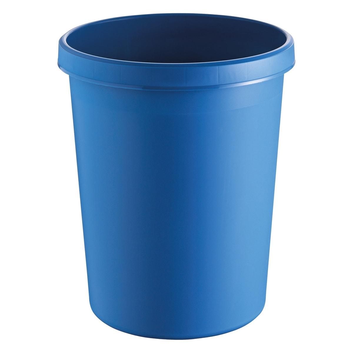 Corbeille à papier helit the german 45 litres bleue, vue d'ensemble
