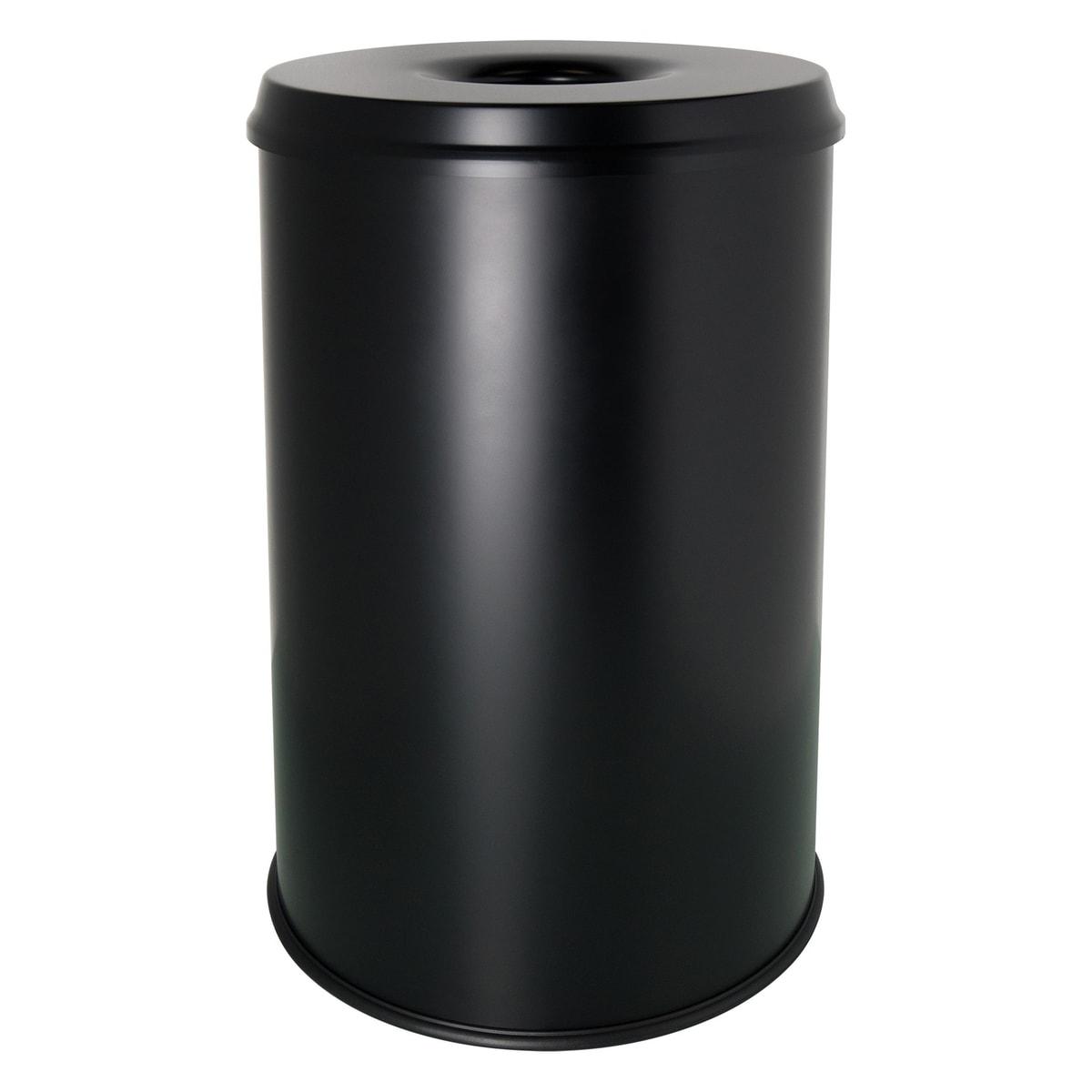 Corbeille anti-feu helit the guardian 30 litres noire, vue d'ensemble