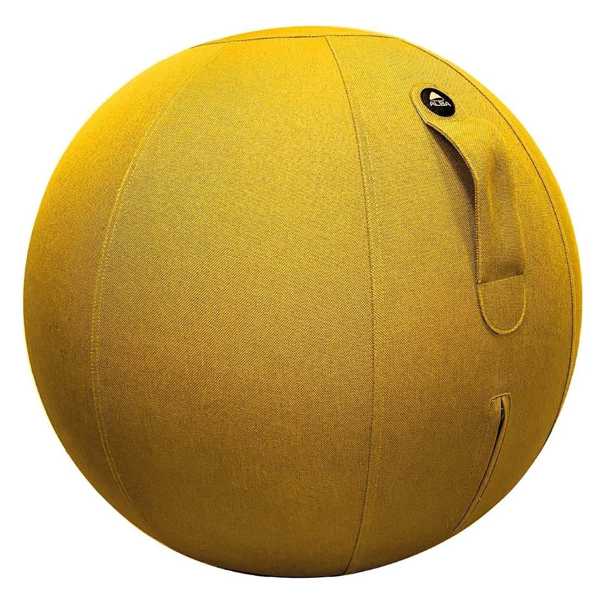 Ballon d'assise ALBA ERGOBALL jaune safran, vue d'ensemble