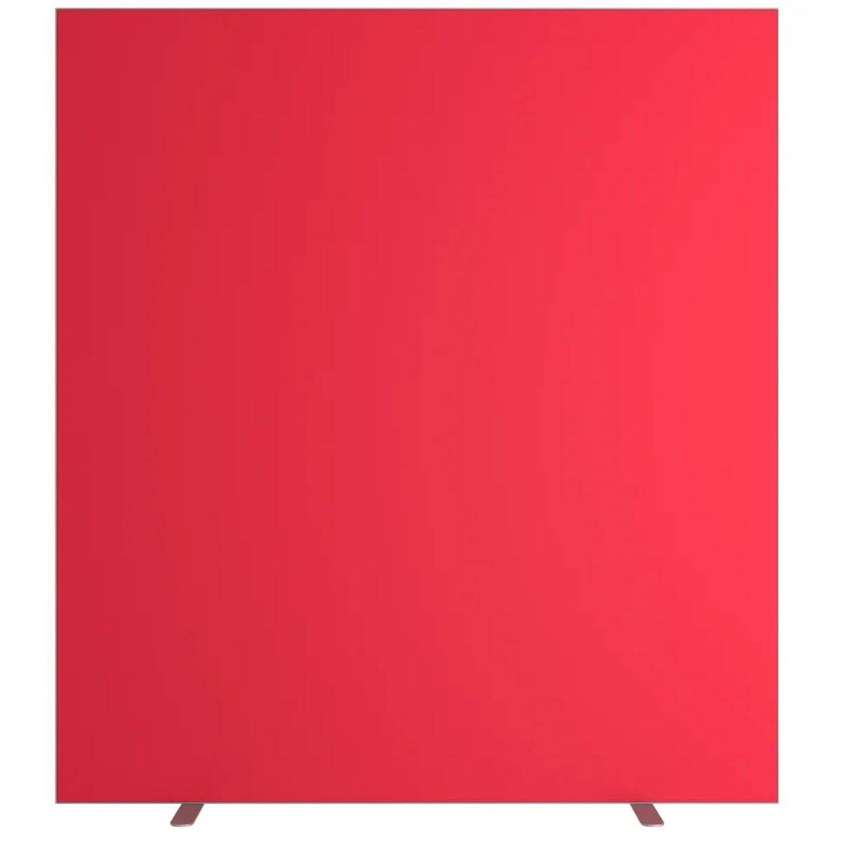 Cloison de séparation sur pieds PAPERFLOW easyScreen 1600 rouge, vue d'ensemble