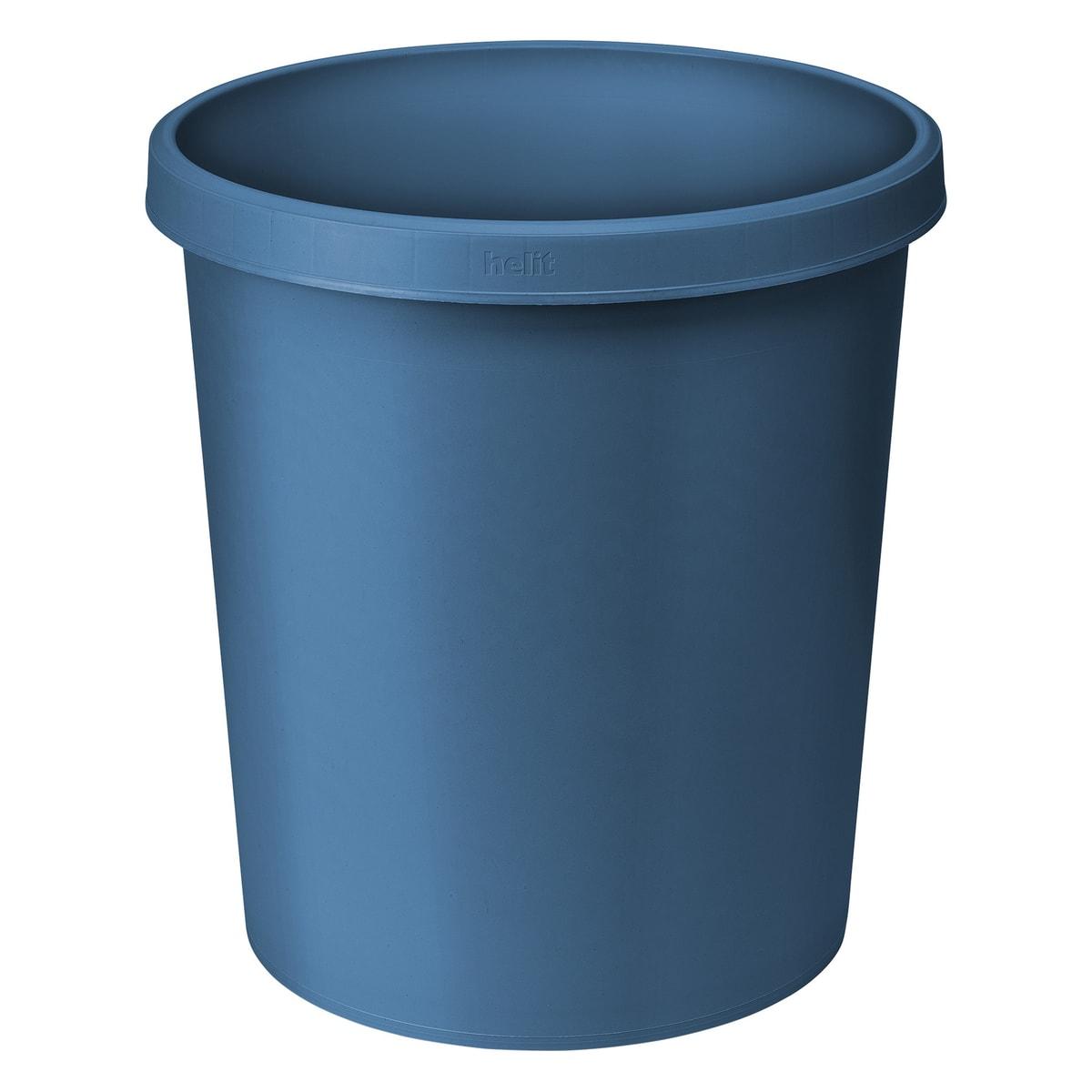 Corbeille à papier helit the green german 18 litres bleue, vue d'ensemble