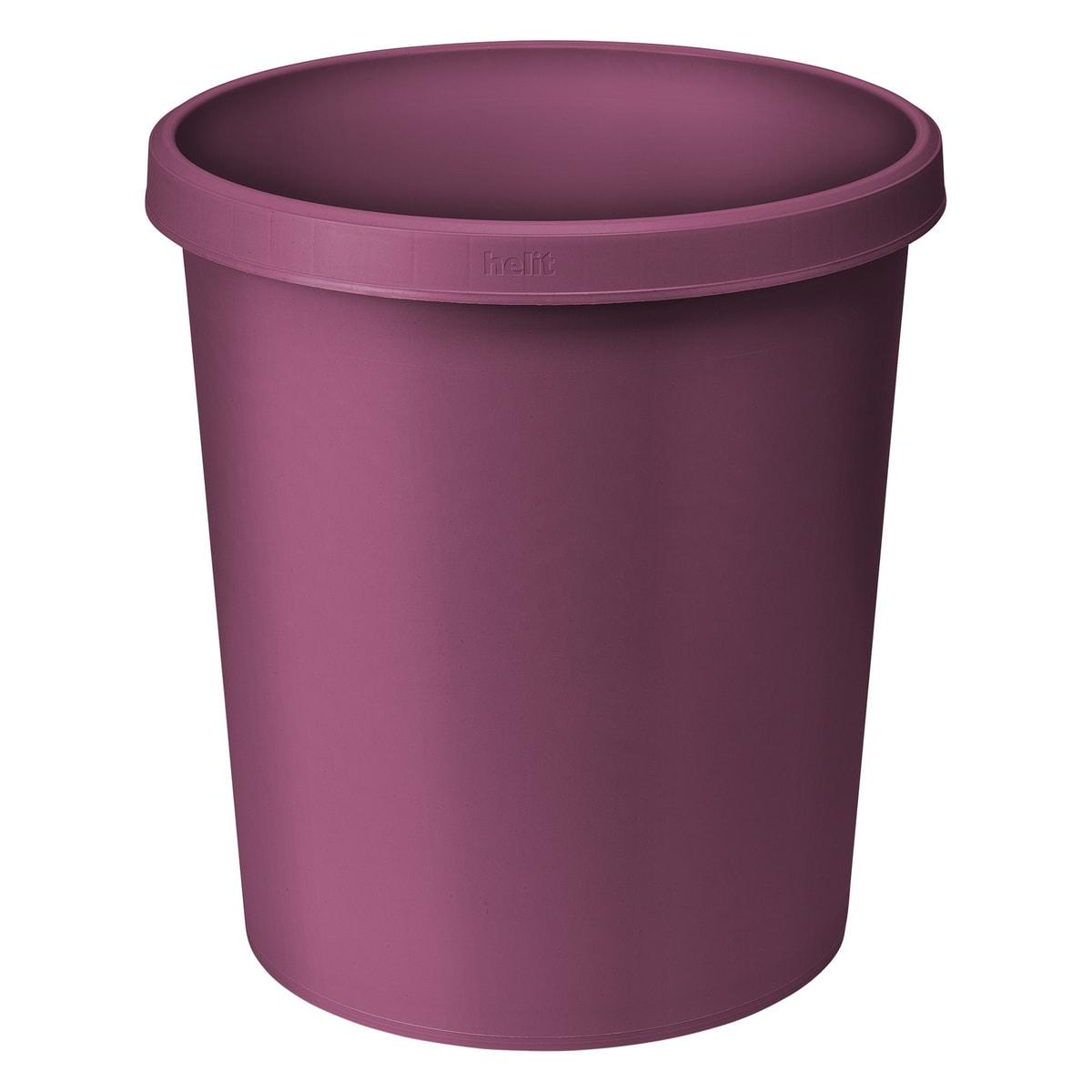 Corbeille à papier helit the green german 18 litres rouge, vue d'ensemble